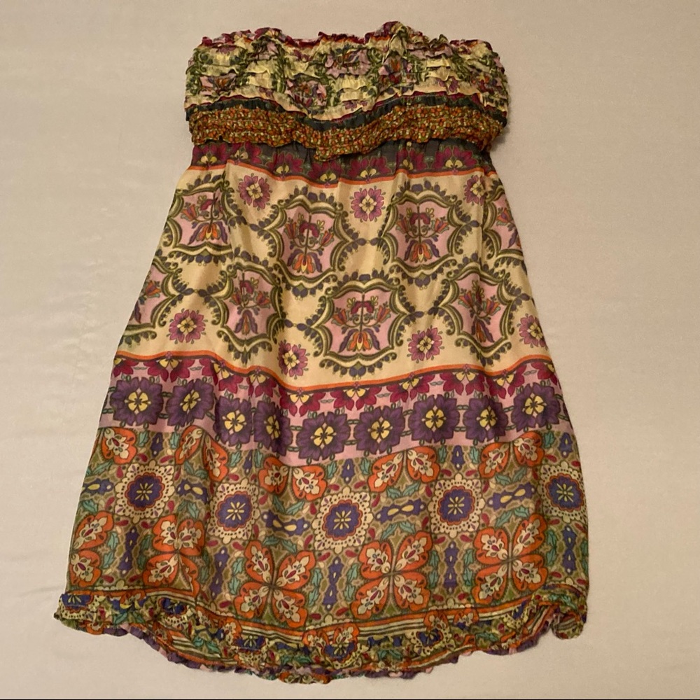 YADA Silk Floral Mini Dress